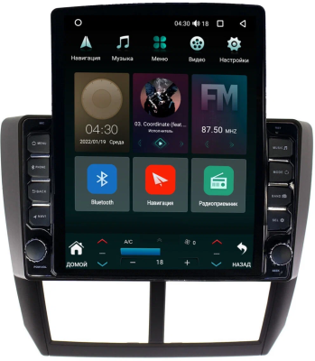 Штатная магнитола Subaru Forester 3, Impreza 3 2007-2013 Canbox M-Line 5614-9080 на Android 10 (4G-SIM, 4/64, DSP, QLed, Tesla)