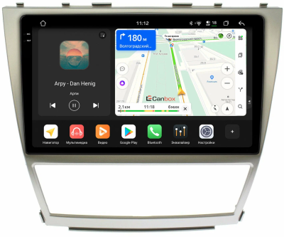 Штатная магнитола Toyota Camry XV40 2006-2011 Canbox PRO-Line 2K 4257-1063 на Android 13 (4G-SIM, 4/64, DSP, QLed)