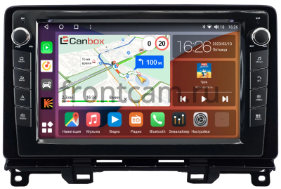 Штатная магнитола Honda Jazz 4 2020-2024 Canbox H-Line 7824-9-0363 на Android 10 (4G-SIM, 6/128, DSP, IPS) С крутилками
