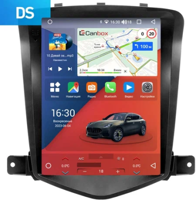 Штатное головное устройство Chevrolet Cruze 2008-2012 Canbox H-Line (Tesla style) 9.7 дюймов 4/32 5621-1312-49 на Android 10 (4G-SIM, DSP, QLed)