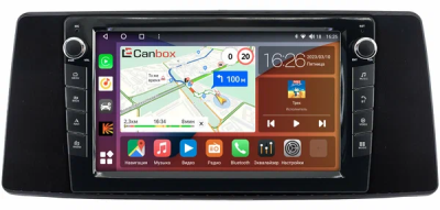 Штатная магнитола Toyota Sienna 4 2020-2024 (глянцевая) Canbox H-Line 7826-10-0499 на Android 10 (4G-SIM, 4/32, DSP, QLed) С крутилками