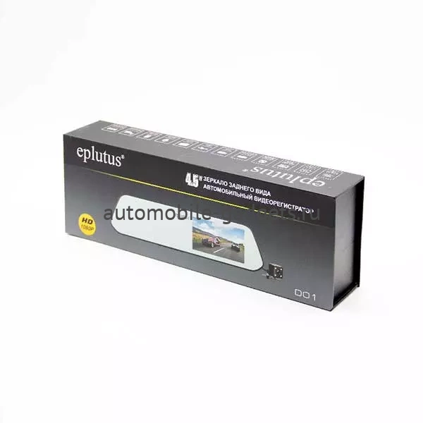 Eplutus D01 Автомобильный видеорегистратор-зеркало с 2-я камерами