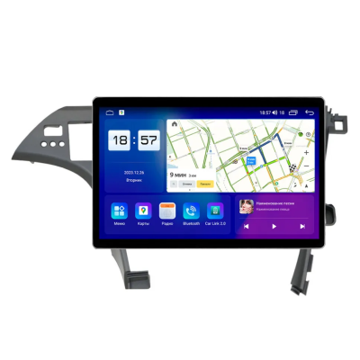Магнитола для Toyota Prius 2009-2015 Темно-серебристая, левый руль Parafar на Андроид 13.0 PF60811u2kAIR