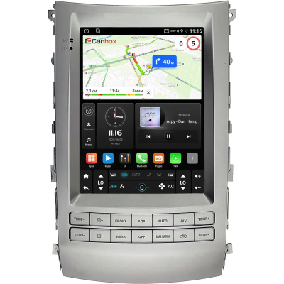 Штатное головное устройство Hyundai ix55, Veracruz 2006-2015 Canbox M-Line (Tesla style) 9.7 дюймов 4/64 5622-1312-133 на Android 10 (4G-SIM, DSP, QLed)