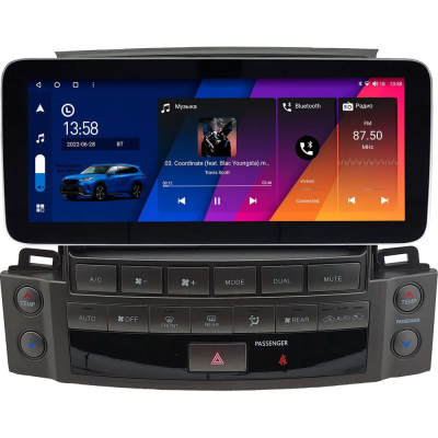 Carmedia KP-L1209FW-HP-HU123BZ-8256-UH Штатный монитор 12.3" для Lexus LX570 (2007-2015) на Android 11, 8GB, DSP, 4G Mercedes Style