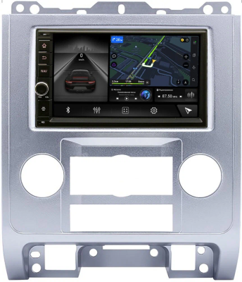 Магнитола в штатное место 2 din Ford Escape 2 2007-2012 (серебро) Canbox 1.5/32 на Android 10 (RS7-RP-11-682-242) (IPS, DSP, CarPlay)