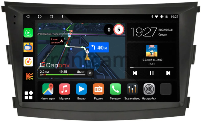 Штатная магнитола Canbox M-Line 2K 4179-9-1224 для SsangYong Tivoli, XLV 2016-2024 на Android 10 (4G-SIM, 4/64, DSP, QLed)