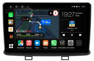 Штатная магнитола Mitsubishi Pajero Mini 2 1998-2008 (в замен верхнего кармана) Canbox M-Line 2K 4179-9-1353 на Android 10 (4G-SIM, 4/64, DSP, QLed)