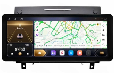 Штатная магнитола Mercedes-Benz SLK (r171) 2004-2011 12,3 дюйма Carmedia SF-9988-A-1053-Q на Android 12 (4G-SIM, 6/128, DSP, QLed) Audi Style