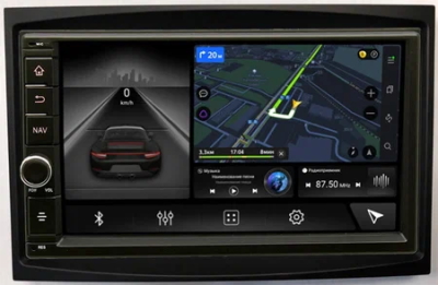 Магнитола в штатное место 2 din Opel Combo Life 2020-2024 Canbox M-Line 5601-RP-PG307-64 на Android 10 (4G-SIM, 2/32, DSP, IPS) С крутилкой