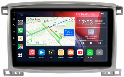 Штатная магнитола Toyota Land Cruiser 100 2002-2007 (для авто с монитором) Canbox EVO 5812-10-1181 на Android 14 (4G-SIM, 4/64, DSP, QLed, AI, 360)