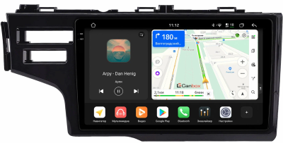 Штатная магнитола Honda Jazz 3 2014-2020 (глянцевая) Canbox PRO-Line 2K 4254-9-0651 на Android 13 (4G-SIM, 12/256, DSP, QLed)