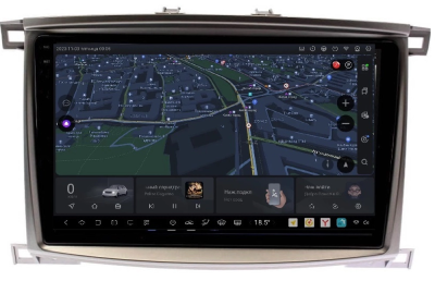 Carmedia SF-1698-2-RZ-MKD-1036-2K-12512-D7 штатная магнитола для Toyota Land Cruiser 100, Lexus LX 470 (2002-2007) на Android 13 c 12GB, DSP, 4G