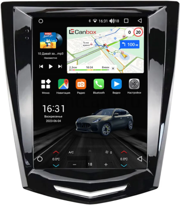 Штатное головное устройство Cadillac Escalade 4, CTS 3, XT5, SRX 2, ATS, XTS 2012-2019 Canbox (Tesla style) 9.7 дюймов 2/32 GT096-1312-86 на Android 10 (QLed, DSP, CarPlay)