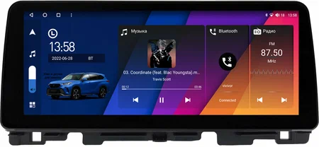 Штатная магнитола Kia Optima 4, K5 2 2015-2020 12.3 дюйма Canbox M-Line 7812-0190 на Android 10 (4G-SIM, 4/64, DSP, QLed) BMW Style