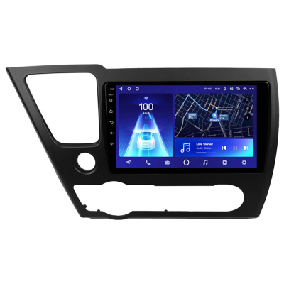 Штатное головное устройство Teyes CC2 PLUS 4/32 9 дюймов RM-9-0131 для Honda Civic 9 4D 2013-2017 (глянцевая, левый руль, седан) на Android 10 (4G-SIM, DSP, QLed)