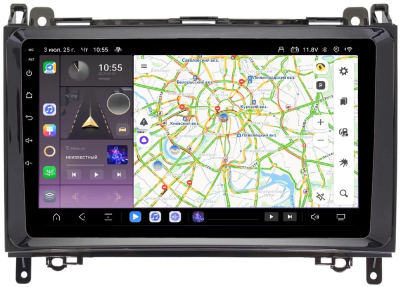 Carmedia OL-9946-OL-9009-Q-TS105 магнитола для Mercedes-Benz A ,B, Vito, Viano, Sprinter ,VW Crafter на Android 14 c 6GB, DSP, 4G