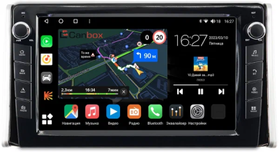 Штатная магнитола Toyota RAV4 5 (XA50) 2018-2024 Canbox M-Line 7825-1097 на Android 10 (4G-SIM, 2/32, DSP, QLed) С крутилками