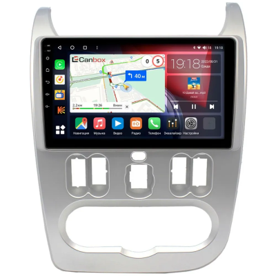 Штатная магнитола Renault Logan, Sandero 2009-2015 Canbox EVO 5811-9181 на Android 14 (4G-SIM, 6/128, DSP, QLed, AI, 360)