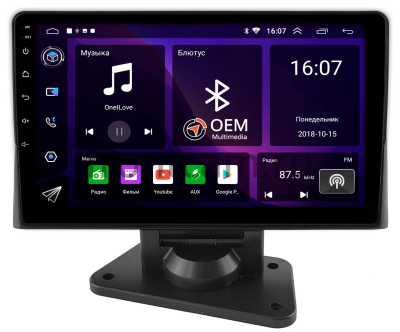 Универсальная магнитола 2 DIN 9 дюймов Canbox RS9-9291 1.5/32 Android 10 для установки на торпедо грузовика, автобуса и другого коммерческого транспорта (IPS, DSP, CarPlay)