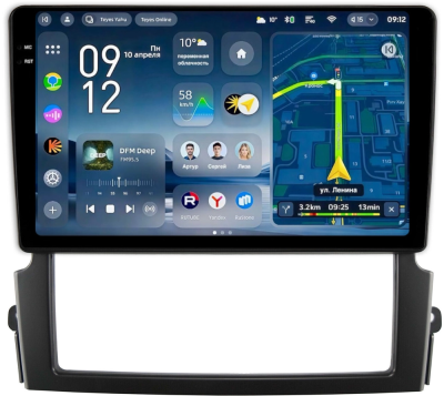 Штатное головное устройство Kia Sorento 2006-2011 Teyes CC4 Pro 2K 8/128 9.5 дюймов RM-9337 на Android 13 (4G-SIM, DSP, QLed, AI)