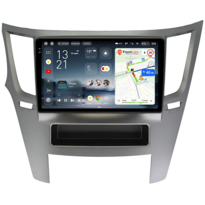 Штатное головное устройство Subaru Legacy 5, Outback 4 2009-2014 (серая, левый руль) Teyes CC4 Pro 2K 12/256 9.5 дюймов RM-9051 на Android 13 (4G-SIM, DSP, QLed, AI)