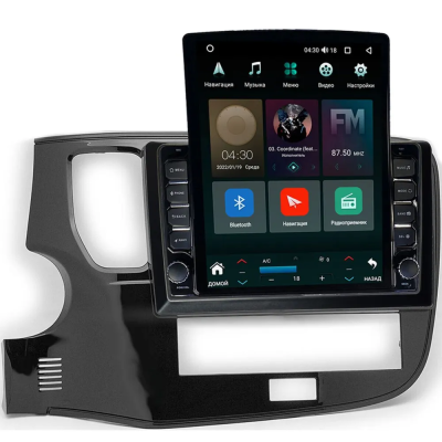 Штатная магнитола Mitsubishi Outlander 3 2012-2024 (глянец) Canbox M-Line 5614-10-1153 на Android 10 (4G-SIM, 4/64, DSP, QLed, Tesla)