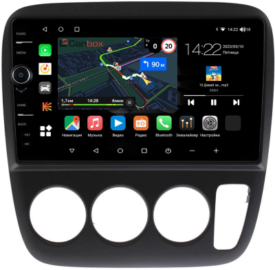 Штатная магнитола Honda CR-V 1995-2001 Canbox M-Line 7840-9167 на Android 10 (4G-SIM, 2/32, DSP, QLed)