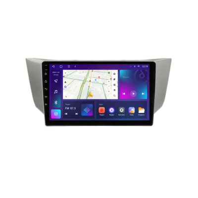 Магнитола для Toyota Harrier, Lexus RX300 2003-2009 серебристая Parafar на Андроид 12.0 PF300T2RGx