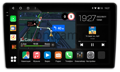 Штатная магнитола Toyota Coaster 2013-2021 Canbox M-Line 2K 4178-10-1110 на Android 10 (4G-SIM, 4/64, DSP, QLed)