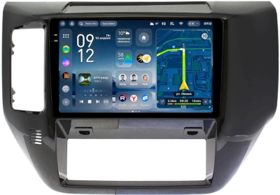 Штатное головное устройство Teyes CC4 Pro 2K 12/256 9.5 дюймов RM-9-0897 для Nissan Patrol (Y61) 2004-2010 (черная, матовая) на Android 13 (4G-SIM, DSP, QLed, AI)