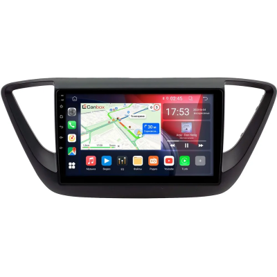 Hyundai Solaris 2 2017-2024 (черная, матовая) Canbox RS9-0234 1.5/32 Android 10 (IPS, DSP, CarPlay)
