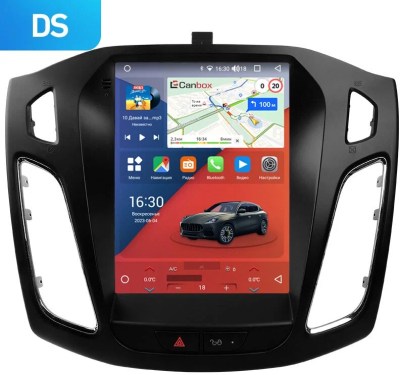 Штатное головное устройство Ford Focus 3 2011-2019 (Тип 1) Canbox H-Line (Tesla style) 9.7 дюймов 4/64 5623-1312-45 на Android 10 (4G-SIM, DSP, QLed)