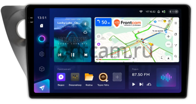 Штатное головное устройство Teyes CC3 2K 360 6/128 9.5 дюймов RM-9-HO203N для Honda Integra 4 2001-2006 на Android 10 (4G-SIM, DSP, QLed)