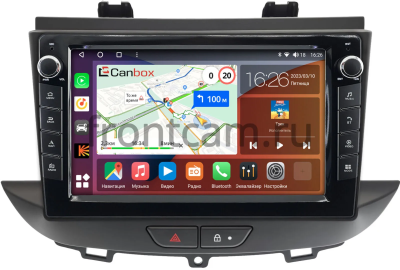Штатная магнитола Opel Grandland X 2017-2021 Canbox H-Line 7822-9-0029 на Android 10 (4G-SIM, 4/32, DSP, IPS) С крутилками