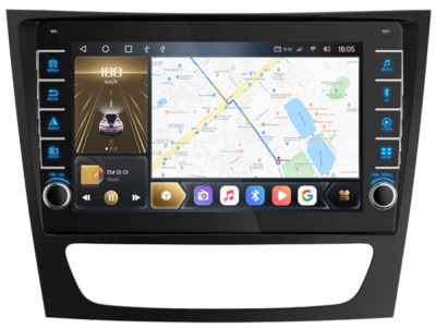 Carmedia OL-9149-Q (крутилки) магнитола для Mercedes-Benz E (W211) 2002-2010, CLS W219 на Android 12 c 6GB, DSP, 4G