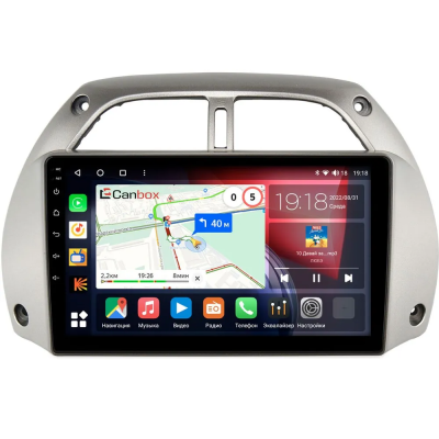 Штатная магнитола Canbox EVO 5810-9-262 для Toyota RAV4 2 (XA20) 2000-2003 на Android 14 (4G-SIM, 4/64, DSP, QLed, AI, 360)