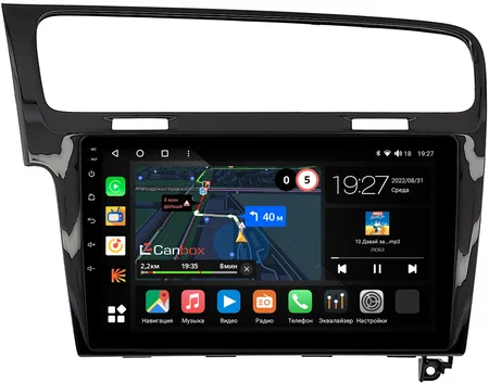 Штатная магнитола Canbox M-Line 4541-10-469 для Volkswagen Golf 7 2012-2020 (глянцевая) на Android 10 (4G-SIM, 4/64, DSP, QLed)