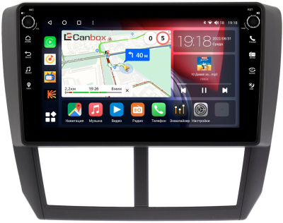 Subaru Forester 3, Impreza 3 2007-2013 Canbox M-Line 7801-9080 на Android 10 (4G-SIM, 2/32, DSP, IPS) С крутилками