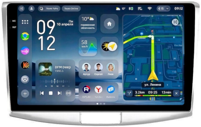 Штатное головное устройство Teyes CC4 Pro 2K 12/256 10.36 дюймов RM-10-047 для Volkswagen Passat B6 2005-2010, B7 2011-2015, CC 2008-2017 на Android 13 (4G-SIM, DSP, QLed, AI)