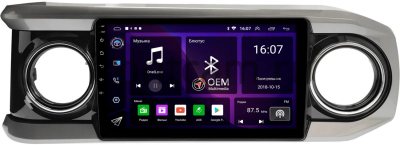 Штатная магнитола Canbox RS10-1431 для Toyota Tacoma 3 2015-2023 (черная, глянцевая) 1.5/32 на Android 10 (IPS, DSP, CarPlay)