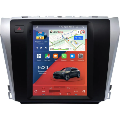 Штатное головное устройство Toyota Camry XV50 2011-2014 Canbox PRO-Line (Tesla style) 9.7 дюймов 6/128 7882-1312-96 на Android 13 (4G-SIM, DSP, QLed)