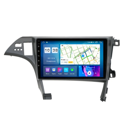 Магнитола для Toyota Prius 2009-2015 Темно-серебристая, левый руль Parafar на Андроид 13.0 PF608MHD