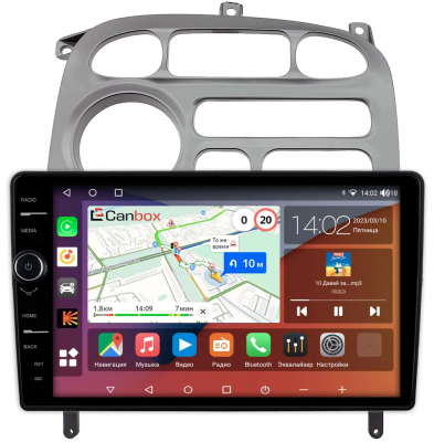 Штатная магнитола Hyundai Starex, H1 2000-2007 (серая) Canbox H-Line 7844-9-0292 Android 10 (4G-SIM, 6/128, DSP, QLed)