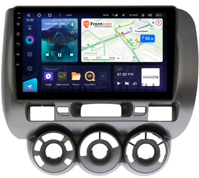 Штатное головное устройство Teyes CC3L 4/64 9 дюймов RM-9187 для Honda Fit 2001-2008 (авто без климат-контроля) на Android 10 (4G-SIM, DSP, IPS)