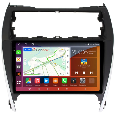 Штатная магнитола Canbox EVO 2K 5832-10-466 для Toyota Camry XV50 2011-2014 (авто из USA) на Android 14 (4G-SIM, 16/512, DSP, QLed, AI, 360)