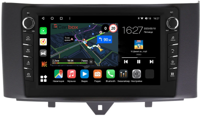 Штатная магнитола Canbox M-Line 7831-9251 для Smart Fortwo 2 2011-2015 на Android 10 (4G-SIM, 2/32, DSP, IPS) С крутилками