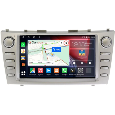 Штатная магнитола Canbox EVO 5810-9-CAMRYV40 для Toyota Camry XV40 2006-2011 на Android 14 (4G-SIM, 4/64, DSP, QLed, AI, 360)