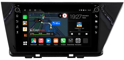 Штатная магнитола Canbox M-Line 7801-9-0742 для Kia Niro 2016-2022 (черная, глянцевая) на Android 10 (4G-SIM, 2/32, DSP, IPS) С крутилками