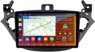 Штатная магнитола Opel Corsa E 2014-2019 Canbox H-Line 2K 4182-9-3423 на Android 10 (4G-SIM, 4/64, DSP, QLed)